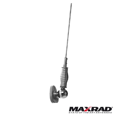 Antena móvil VHF, banda baja, rango de frecuencia 30 - 54 MHz