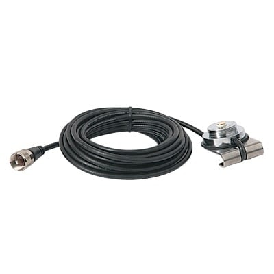 Montaje de 3/4' (Nmo) para Cajuela, 5 m de Cable RG-58A/U, Conector UHF (PL-259) Macho.