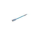 Cable de Parcheo TX6, UTP Cat6, Diámetro Reducido (28AWG), Color Azul, 0.5 m