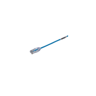 Cable de Parcheo TX6, UTP Cat6, Diámetro Reducido (28AWG), Color Azul, 0.5 m