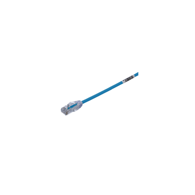 Cable de Parcheo UTP Cat6A, CM/LSZH, Diámetro Reducido (28AWG), Color Azul, 30 ft