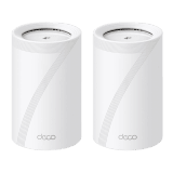 KIT 2 Routers Inalámbrico MESH Interior para Hogar / Triple Banda Wi-Fi 7 BE9300 Mbps / 2 Puerto 2.5 Gigabit WAN/LAN / 4 Antenas Internas / Operación Multi-Link MLO / Administración Mediante la App Deco (iOS, Android) / HomeShield