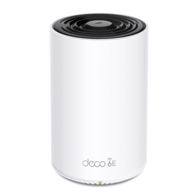 Router Inalámbrico MESH Interior para Hogar / Doble Banda Wi-Fi 6E AX5400 Mbps / 1 Puerto 2.5G WAN/LAN / 2 Puertos 1G WAN/LAN / 4 Antenas Internas / Administración Mediante la App Deco (iOS, Android) / Protección HomeShield