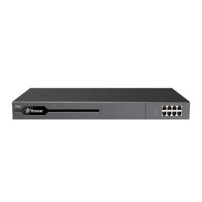 Conmutador Enterprise modular yeastar 100 extensiones,30 llamadas simultaneas, Hasta 8 puertos fxo/fxs con modulo de expansion, hasta 200 extensiones y 60 llamadas simultaneas con modulo de expansion D30, soporte E1 con modulo de expansion EX30