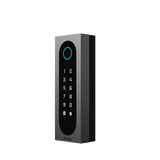 Control de Acceso Slim Akuvox A08S / Aluminio y Vidrio Templado / IP65 & IK09 / Capacidad para 20,000 Tarjetas / Métodos de Acceso Multi (QR, Bluetooth, PIN, RFID) / Soporta Wiegand / 1 Salida de Relay