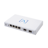 Router VPN / 4 puertos 10/100/1000/2500 Gbps (2 puertos PoE af/at) / 2 puertos SFP+ 10Gbps / Filtrado Avanzado DPI: Bloqueo de Contenido / Administración nube gratuita / Soporta UPnP