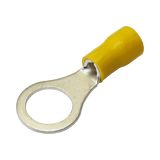 Terminal tipo ojo / 3 / 16" / 10 - 10 AWG / Amarillo / Paquete de 25 piezas.