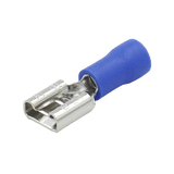 Terminal tipo hembra aislada 0.250 / 16 - 14 AWG / Azúl / Para baterías con terminal F1 / Paquete de 25 piezas.
