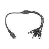 Cable con Conector Jack Hembra de 3.5 mm con 4 Salidas de Jack Macho (Divisor de energía) / TIPO PULPO / 4 Conectores Macho / 1 Conector Hembra / Jack de 3.5mm