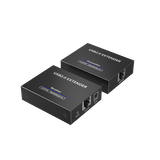 Kit EXTENSOR USB 2.0 de 4 Puertos para Distancias de Hasta 150 m / Soporta USB 2.0, USB 1.1 y USB 1.0 / UTP Cat 5e/6/6a/7 / Soporta Switch Gigabit / Ideal para Cámaras WEB, Impresoras, Escáner, Memorias, Mouse, etc.