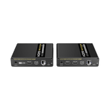 Kit Extensor HDMI por FIBRA ÓPTICA 10G a 40 Km / Resolución 4K@60Hz/ Monomodo (SMF) / IPCOLOR PIXEL / Cero Latencia/ Sin Comprimir / S/PDIF / ARC / RS-232 / Salida Loop / Transceptores Ópticos (GBIC) Incluidos / IR bidireccional.