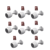 Kit de Camaras WiFi, Incluye 8 Piezas CS-H3C y 8 Piezas HS-TF-E1/32G / Detección de Movimiento