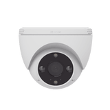 Domo IP 3 Megapíxel (2K) / Wi-Fi / Sirena y Estrobo /Audio de Dos Vías / Detección Humana y Vehiculo / Notificación Push / Audios Personalizables / Ranura Para Memoria hasta 512GB / Uso en Exterior IP67
