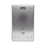 Intercomunicador IP, 2 líneas SIP, 2 relevadores con botón para llamada, anti-vandálico, IP65 e IK10, PoE