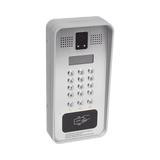 Video portero IP/SIP Con Cámara y pantalla LCD, 2 Relevadores Integrados (entrada y salida), Onvif y lector de tarjetas RFID, puerto WIEGAND (entrada).