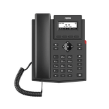 Teléfono IP empresarial para 2 lineas SIP con pantalla LCD, Códec Opus, conferencia de 3 vías, PoE.
