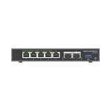 4 en 1: Firewall Nueva Generación, Router, PBX IP, Switch Gigabit de 5 Puertos (4 PoE) y 2 Puertos SFP 2.5 Gigabit