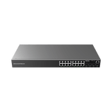 Switch Gigabit Administrable / 16 puertos 10/100/1000 Mbps + 4 Puertos SFP Uplink / Compatible con GWN Cloud.