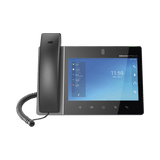 Teléfono IP Android 11, 16 líneas SIP con 16 cuentas, pantalla táctil 8", puertos Gigabit, Wi-Fi, Bluetooth, PoE, codec Opus, IPV4/IPV6 con gestión en la nube GDMS
