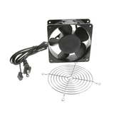 Ventilador Axial Compacto, de 4 Pulgadas, 100 CFM, 115 Vca, De Acero, Color Negro