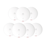 Kit de 7 - Punto de Acceso Wi-Fi 6 / 1.775 Gbps / MU-MIMO 2x2:2 (2.4GHz y 5GHz) / Smart Antenna 20% más cobertura / Instalación en techo y pared / Seguridad WP3 / Con Administración Gratuita desde la Nube