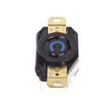 Receptáculo de Media Vuelta Industrial 30 A 250 V CA 2 Polos 3 Hilos (Nema L6-30R) Color Negro.