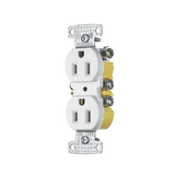 Contacto Duplex 15A 125V/ 2 Polos 3 Hilos/ Nema 5-15R/ Color Blanco.