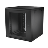 Gabinete de Pared 12U de 635 mm de Profundidad, Rack de 19 in en Acero Reforzado: Compacto y Resistente para Soluciones Profesionales
