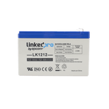 Batería 12 V / 12 Ah / UL / Tecnología AGM / Vida útil promedio de 5 años / Uso en equipo electrónico / Intrusión / Incendio/ Control de acceso / Video Vigilancia / Terminales F1 ( Incluye adaptador F2 )