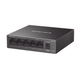 Switch NO Administrable / Para escritorio / Carcasa de metal / 5 puertos 10/100/1000 Mbps / Diseño Compacto / Plug and Play