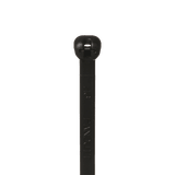 Cincho de Nylon 6.6 Dome-Top®, Con Lengüeta de Bloqueo de Acero Inoxidable, 203 mm largo x 4.7mm ancho, Color Negro, Exterior Resistente a Rayos UV, Paquete de 100pz