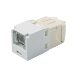 Conector Jack RJ45 Estilo TG con Ventana, Mini-Com, Categoría 6, de 8 posiciones y 8 cables, Color Blanco