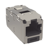 Conector Jack RJ45 Blindado, Estilo TG, Mini-Com, Categoría 6, de 8 posiciones y 8 cables, Color Negro