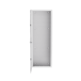 Gabinete Multipropósito de Montaje en Pared, de 42 in de Altura, Con Puerta Reversible, Fabricado en Acero, Color Blanco