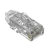 Plug RJ45 Cat6/6A, Para Cable UTP de Calibre 28 AWG (Diámetro Reducido), Chapado en Oro de 50 micras, Paquete de 100 piezas