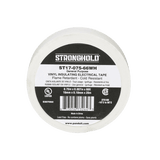 Cinta Eléctrica STRONGHOLD para Aislar, de PVC, Uso General Reparación y Mantenimiento, Grosor de 0.18mm (7 mil), Ancho de 19mm, y 20.12m de Largo, Color Blanco