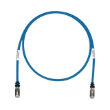 Patch Cord Cat6A, Blindado S/FTP, CM/LS0H, 10ft, Color Azul