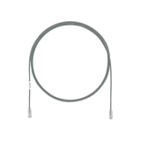 Cable de Parcheo UTP Cat6A, CM/LSZH, Diámetro Reducido (28AWG), Color Gris, 1 ft