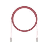 Cable de Parcheo UTP Cat6A, CM/LSZH, Diámetro Reducido (28AWG), Color Rojo, 3ft
