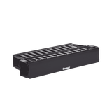 Organizador de Cables Horizontal PatchLink, Doble (Frontal y Posterior), Con Tapa Extendida, Para Rack de 19in, 2UR