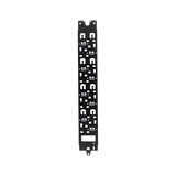 Panel Administrador de Cables Vertical para Gabinete FlexFusion™ de 42RU, Acepta Anillos en D, Anillos S1DR, S2DR y L; S1LR, S2LR, Color Negro