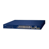 Switch Administrable PoE Capa 2 de 16 Puertos 10/100/1000 Mbps 802.3af/at, 4 Puertos SFP Gigabit, Hasta 240 W