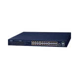 Switch PoE Administrable Capa 2 / 24 Puertos10/100/1000BASE-T / 2 SFP 100/1000BASE-X / POE 802.3af/at