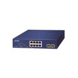 Switch PoE No Administrable de Escritorio, 2 Puertos Gigabit 802.3bt, 4 Puertos Gigabit 802.3at, 2 Puertos 10/100/1000, 2 Puertos SFP Gigabit.