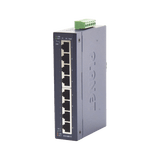 Switch Industrial No Administrable de 8 Puertos Gibabit 10/100/1000T, Diseñado para Montaje en Pared y Riel DIN