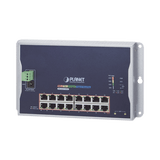 Switch Industrial Administrable Capa 2 de Pared,16 Puertos PoE 802.3at Gigabit y 2 Puertos SFP