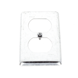 Tapa Metálica 4"X2"/ Para tomacorriente Duplex.