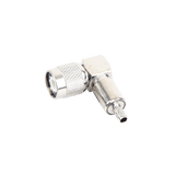 Conector TNC Macho en Ángulo Recto para Cable RG-58/U, LMR-195 Níquel/ Oro/ Teflón.â€‹