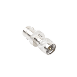 Adaptador en Línea, de Conector Mini UHF Macho a BNC Hembra, Níquel/ Oro/ Teflón.