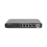 Router Balanceador con Función SD-WAN, POE+ hasta 54w, 3 puertos LAN gigabit, 1 Puerto WAN gigabit y 1 puerto LAN/WAN gigabit configurable, hasta 100 clientes con desempeño de 600 Mbps asimétricos